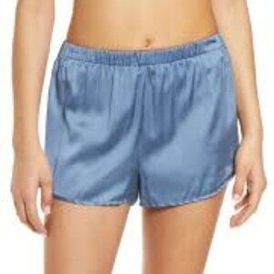 SKIMS Arctic Blue Silk Sleep Tap Shorts | Size 2X | NWT